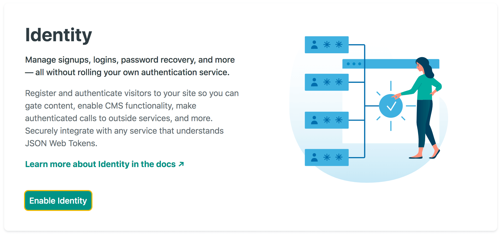 enable identity